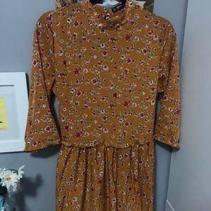 Yellow floral maxi dress